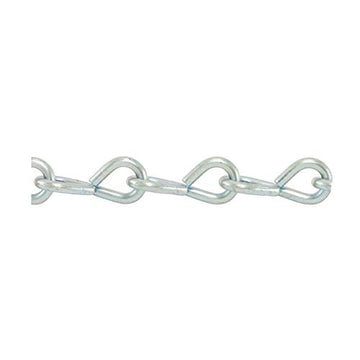 Single Jack Chain, Weld Less Chain, (Bright Zinc) Size 8 x .162 100 feet